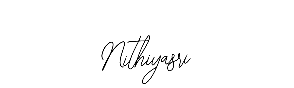 How to make Nithiyasri name signature. Use Bearetta-2O07w style for creating short signs online. This is the latest handwritten sign. Nithiyasri signature style 12 images and pictures png