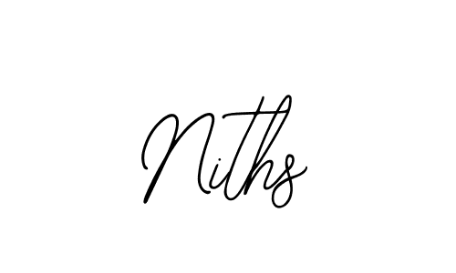 The best way (Bearetta-2O07w) to make a short signature is to pick only two or three words in your name. The name Niths include a total of six letters. For converting this name. Niths signature style 12 images and pictures png