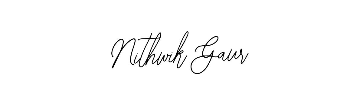 This is the best signature style for the Nithwik Gaur name. Also you like these signature font (Bearetta-2O07w). Mix name signature. Nithwik Gaur signature style 12 images and pictures png