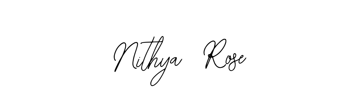 Also You can easily find your signature by using the search form. We will create Nithya  Rose name handwritten signature images for you free of cost using Bearetta-2O07w sign style. Nithya  Rose signature style 12 images and pictures png