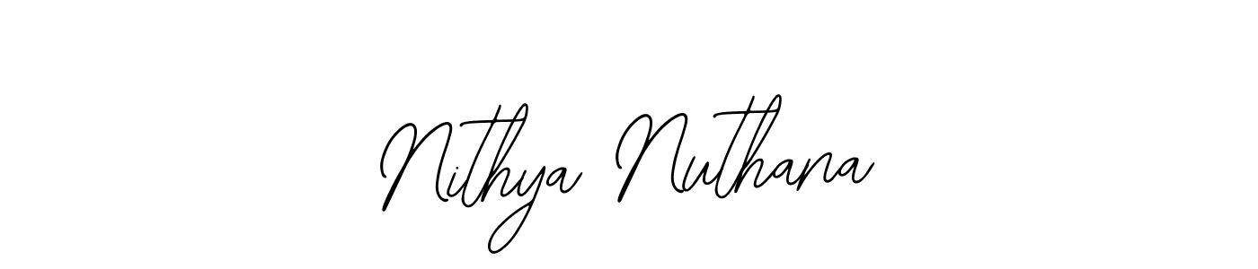 Also You can easily find your signature by using the search form. We will create Nithya Nuthana name handwritten signature images for you free of cost using Bearetta-2O07w sign style. Nithya Nuthana signature style 12 images and pictures png