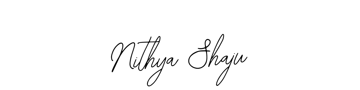 Bearetta-2O07w is a professional signature style that is perfect for those who want to add a touch of class to their signature. It is also a great choice for those who want to make their signature more unique. Get Nithya Shaju name to fancy signature for free. Nithya Shaju signature style 12 images and pictures png