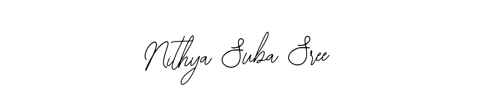 Create a beautiful signature design for name Nithya Suba Sree. With this signature (Bearetta-2O07w) fonts, you can make a handwritten signature for free. Nithya Suba Sree signature style 12 images and pictures png