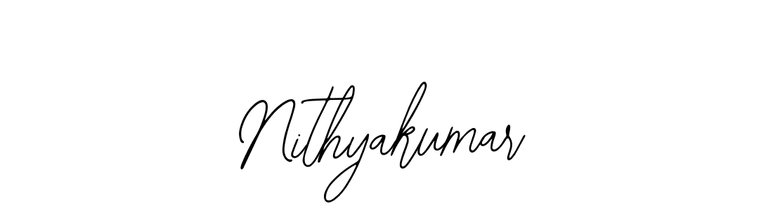 Make a beautiful signature design for name Nithyakumar. With this signature (Bearetta-2O07w) style, you can create a handwritten signature for free. Nithyakumar signature style 12 images and pictures png