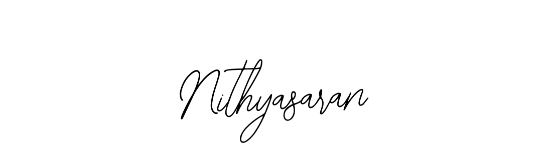 Nithyasaran stylish signature style. Best Handwritten Sign (Bearetta-2O07w) for my name. Handwritten Signature Collection Ideas for my name Nithyasaran. Nithyasaran signature style 12 images and pictures png