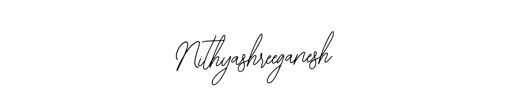 How to make Nithyashreeganesh name signature. Use Bearetta-2O07w style for creating short signs online. This is the latest handwritten sign. Nithyashreeganesh signature style 12 images and pictures png