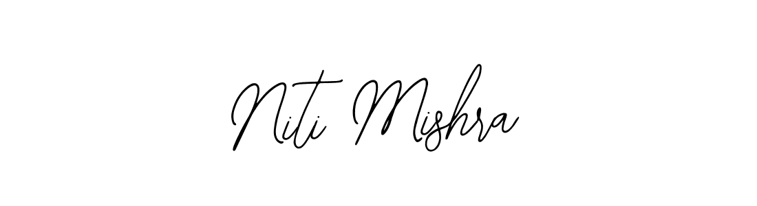Use a signature maker to create a handwritten signature online. With this signature software, you can design (Bearetta-2O07w) your own signature for name Niti Mishra. Niti Mishra signature style 12 images and pictures png
