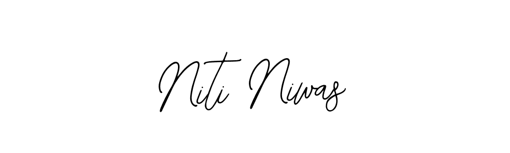 if you are searching for the best signature style for your name Niti Niwas. so please give up your signature search. here we have designed multiple signature styles  using Bearetta-2O07w. Niti Niwas signature style 12 images and pictures png