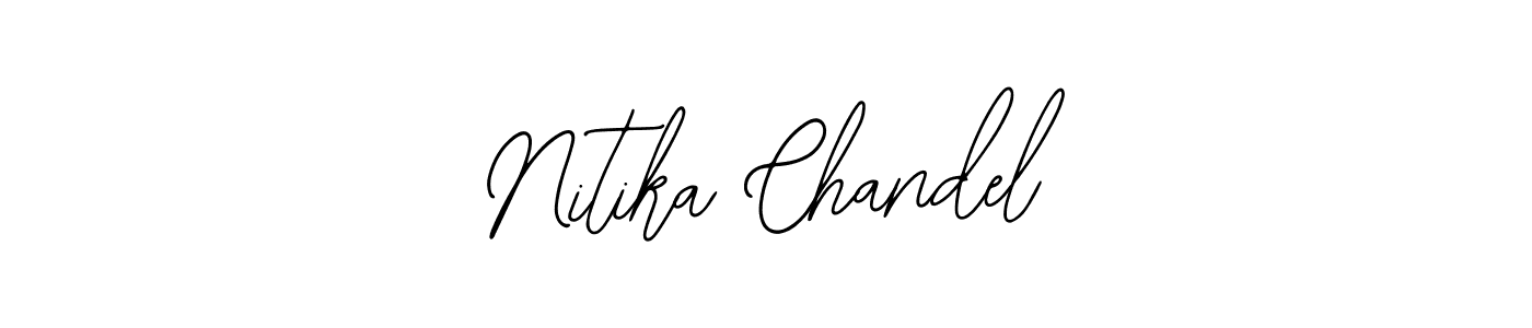 if you are searching for the best signature style for your name Nitika Chandel. so please give up your signature search. here we have designed multiple signature styles  using Bearetta-2O07w. Nitika Chandel signature style 12 images and pictures png