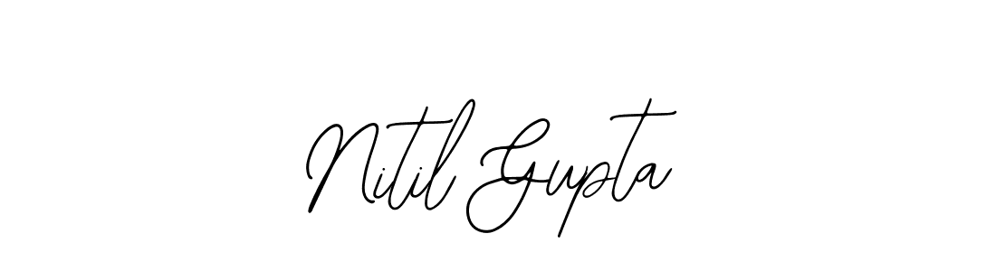 Also You can easily find your signature by using the search form. We will create Nitil Gupta name handwritten signature images for you free of cost using Bearetta-2O07w sign style. Nitil Gupta signature style 12 images and pictures png