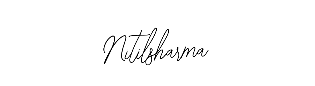 Nitilsharma stylish signature style. Best Handwritten Sign (Bearetta-2O07w) for my name. Handwritten Signature Collection Ideas for my name Nitilsharma. Nitilsharma signature style 12 images and pictures png