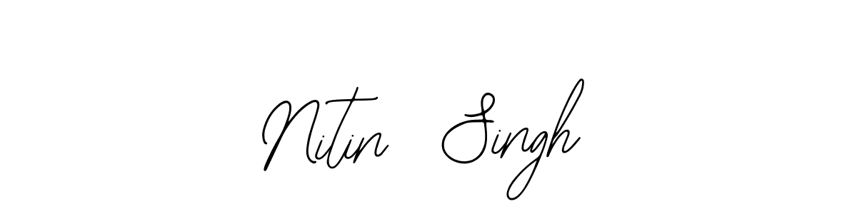 How to make Nitin  Singh name signature. Use Bearetta-2O07w style for creating short signs online. This is the latest handwritten sign. Nitin  Singh signature style 12 images and pictures png