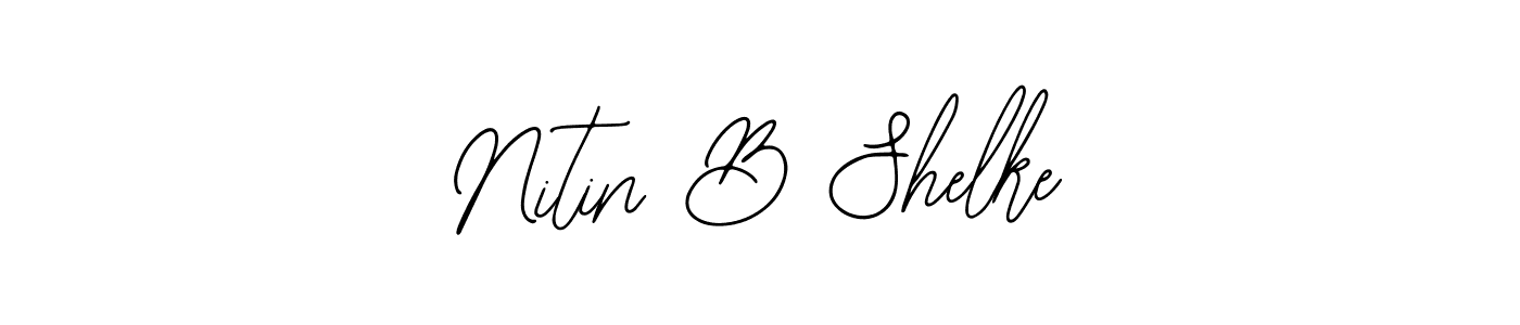 Also You can easily find your signature by using the search form. We will create Nitin B Shelke name handwritten signature images for you free of cost using Bearetta-2O07w sign style. Nitin B Shelke signature style 12 images and pictures png