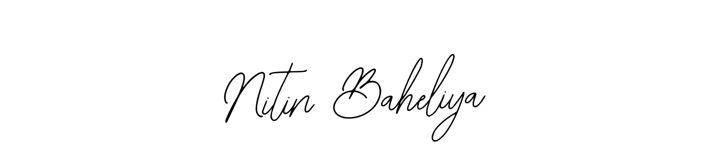 Nitin Baheliya stylish signature style. Best Handwritten Sign (Bearetta-2O07w) for my name. Handwritten Signature Collection Ideas for my name Nitin Baheliya. Nitin Baheliya signature style 12 images and pictures png