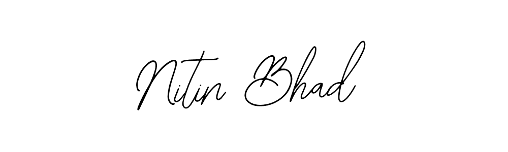 Make a beautiful signature design for name Nitin Bhad. Use this online signature maker to create a handwritten signature for free. Nitin Bhad signature style 12 images and pictures png