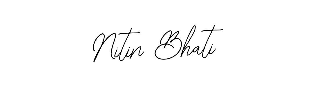 if you are searching for the best signature style for your name Nitin Bhati. so please give up your signature search. here we have designed multiple signature styles  using Bearetta-2O07w. Nitin Bhati signature style 12 images and pictures png