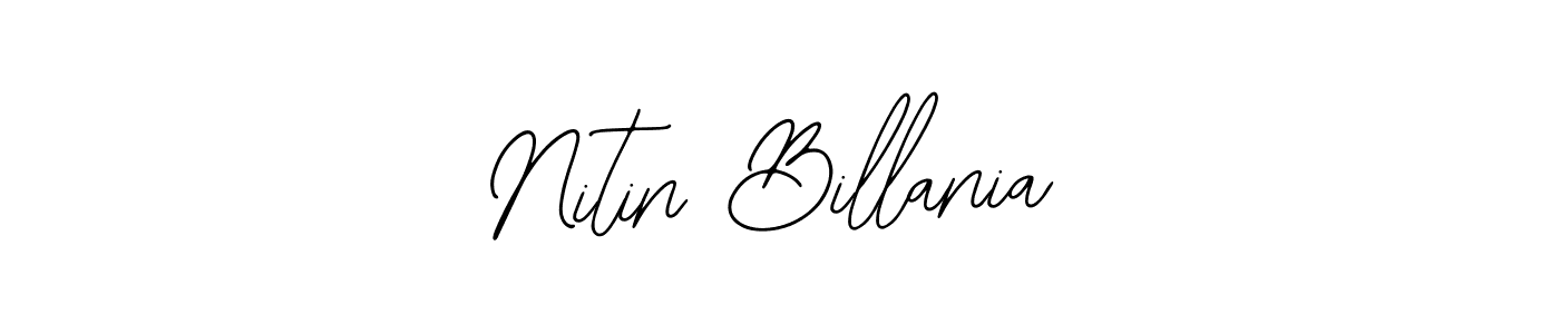 How to make Nitin Billania signature? Bearetta-2O07w is a professional autograph style. Create handwritten signature for Nitin Billania name. Nitin Billania signature style 12 images and pictures png