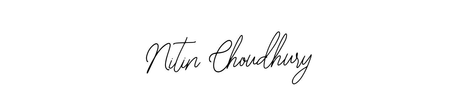 How to make Nitin Choudhury name signature. Use Bearetta-2O07w style for creating short signs online. This is the latest handwritten sign. Nitin Choudhury signature style 12 images and pictures png