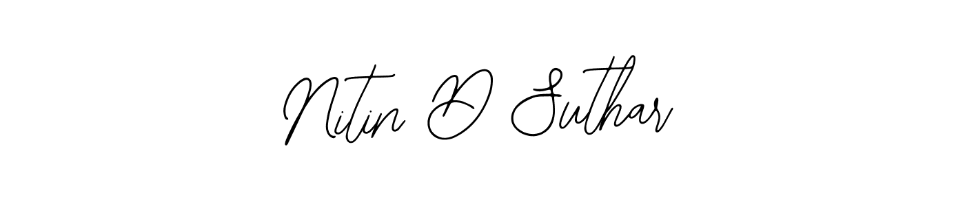 Make a beautiful signature design for name Nitin D Suthar. Use this online signature maker to create a handwritten signature for free. Nitin D Suthar signature style 12 images and pictures png