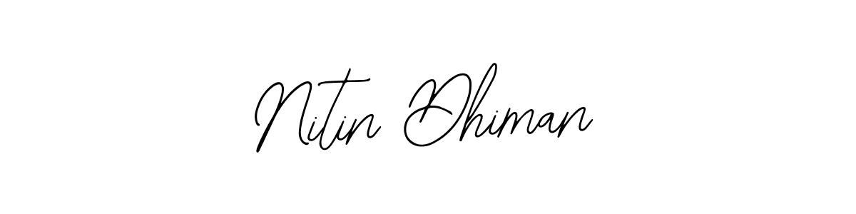 Make a beautiful signature design for name Nitin Dhiman. With this signature (Bearetta-2O07w) style, you can create a handwritten signature for free. Nitin Dhiman signature style 12 images and pictures png