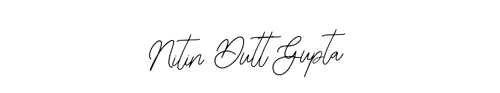 Design your own signature with our free online signature maker. With this signature software, you can create a handwritten (Bearetta-2O07w) signature for name Nitin Dutt Gupta. Nitin Dutt Gupta signature style 12 images and pictures png