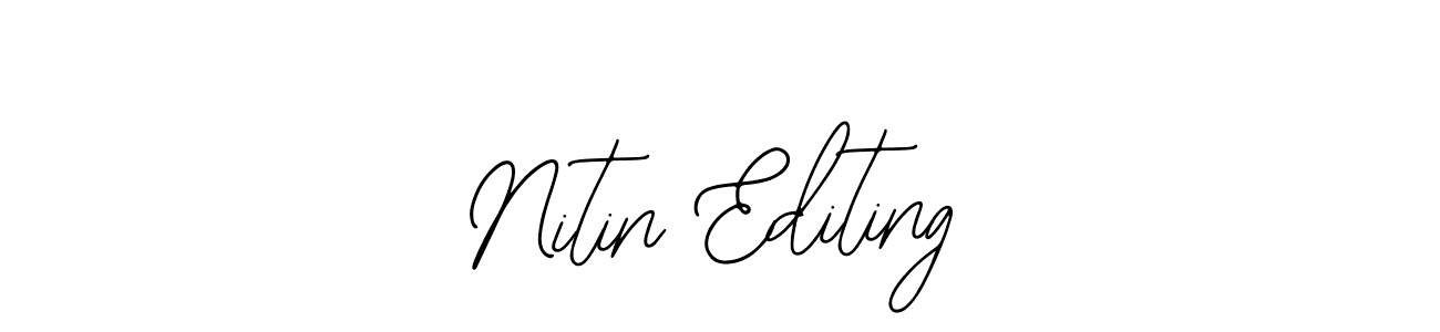 Design your own signature with our free online signature maker. With this signature software, you can create a handwritten (Bearetta-2O07w) signature for name Nitin Editing. Nitin Editing signature style 12 images and pictures png