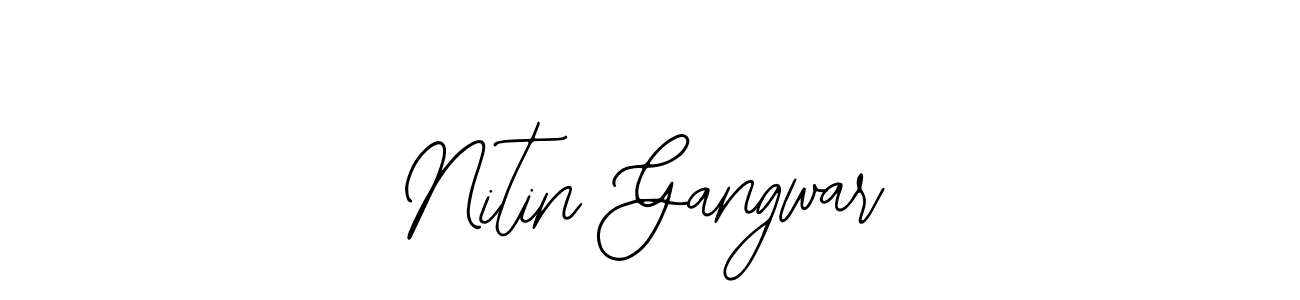 Design your own signature with our free online signature maker. With this signature software, you can create a handwritten (Bearetta-2O07w) signature for name Nitin Gangwar. Nitin Gangwar signature style 12 images and pictures png