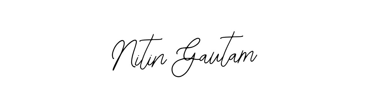 Create a beautiful signature design for name Nitin Gautam. With this signature (Bearetta-2O07w) fonts, you can make a handwritten signature for free. Nitin Gautam signature style 12 images and pictures png