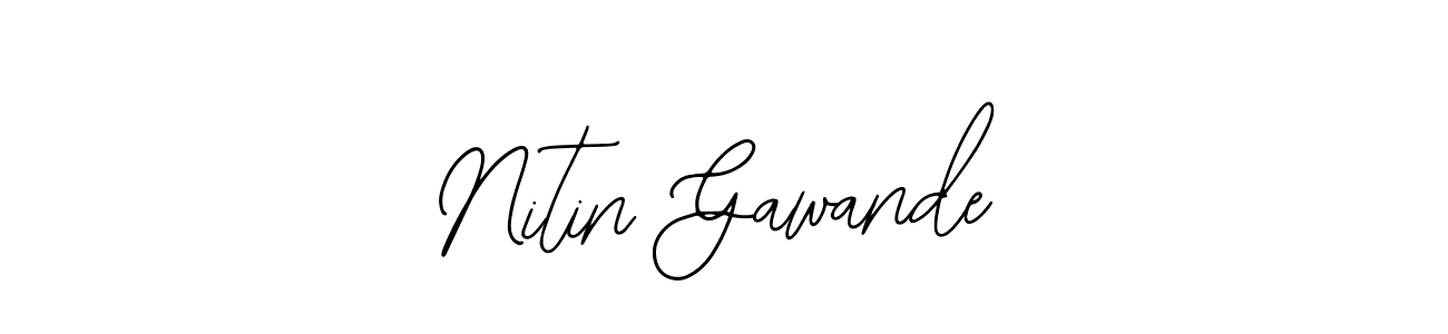 Make a beautiful signature design for name Nitin Gawande. Use this online signature maker to create a handwritten signature for free. Nitin Gawande signature style 12 images and pictures png