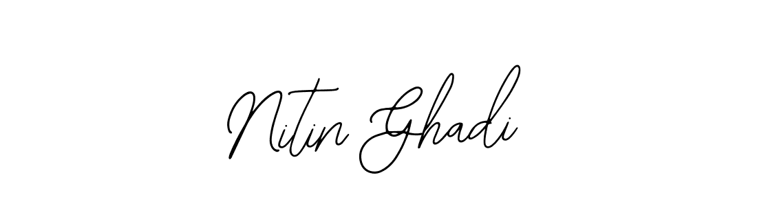 Make a beautiful signature design for name Nitin Ghadi. Use this online signature maker to create a handwritten signature for free. Nitin Ghadi signature style 12 images and pictures png