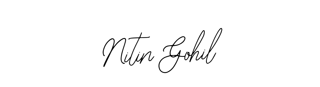 Design your own signature with our free online signature maker. With this signature software, you can create a handwritten (Bearetta-2O07w) signature for name Nitin Gohil. Nitin Gohil signature style 12 images and pictures png