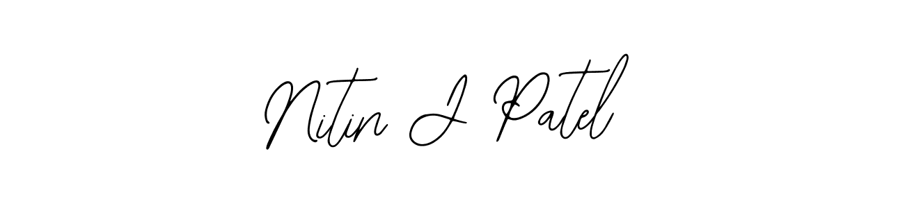 Nitin J Patel stylish signature style. Best Handwritten Sign (Bearetta-2O07w) for my name. Handwritten Signature Collection Ideas for my name Nitin J Patel. Nitin J Patel signature style 12 images and pictures png
