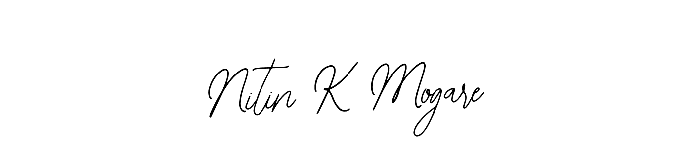 Create a beautiful signature design for name Nitin K Mogare. With this signature (Bearetta-2O07w) fonts, you can make a handwritten signature for free. Nitin K Mogare signature style 12 images and pictures png