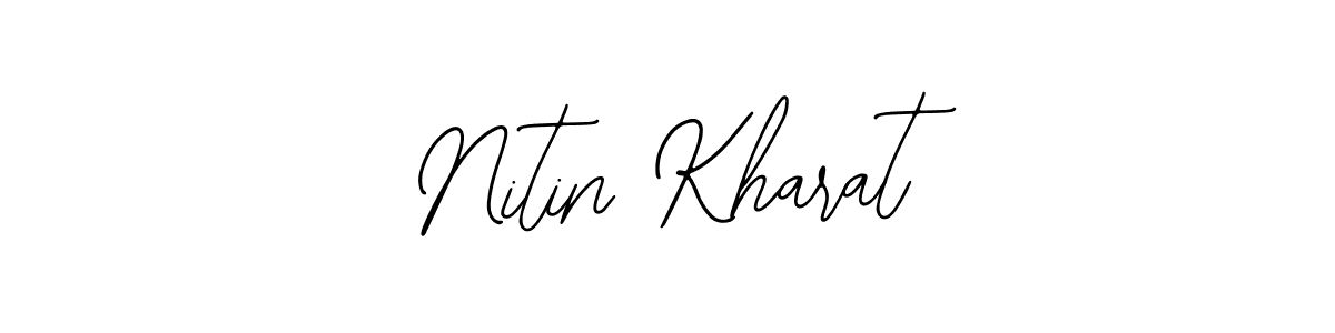 How to make Nitin Kharat name signature. Use Bearetta-2O07w style for creating short signs online. This is the latest handwritten sign. Nitin Kharat signature style 12 images and pictures png