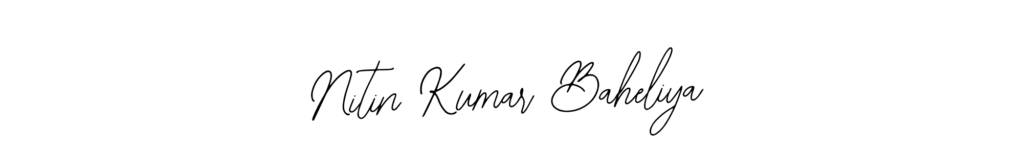 Make a beautiful signature design for name Nitin Kumar Baheliya. With this signature (Bearetta-2O07w) style, you can create a handwritten signature for free. Nitin Kumar Baheliya signature style 12 images and pictures png