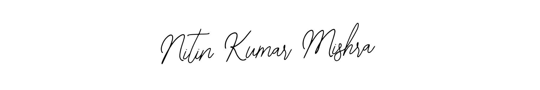 How to make Nitin Kumar Mishra name signature. Use Bearetta-2O07w style for creating short signs online. This is the latest handwritten sign. Nitin Kumar Mishra signature style 12 images and pictures png