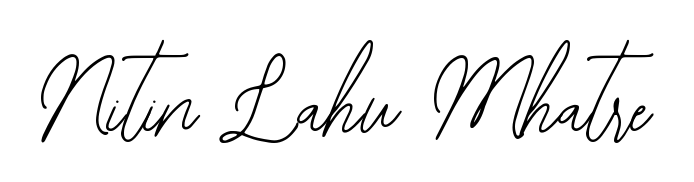 Enhance your business communications with Nitin Lahu Mhatre signature in Bearetta-2O07w lettering. Clean, modern, and universally compatible. Nitin Lahu Mhatre signature style 12 images and pictures png
