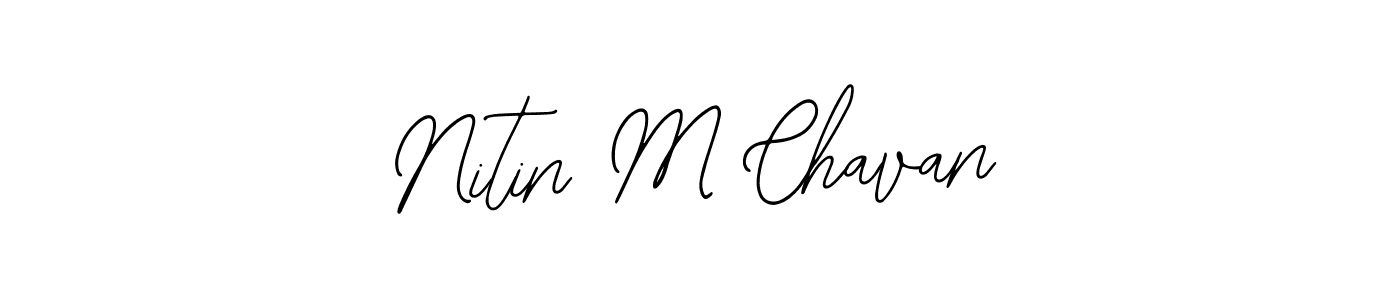 Make a beautiful signature design for name Nitin M Chavan. With this signature (Bearetta-2O07w) style, you can create a handwritten signature for free. Nitin M Chavan signature style 12 images and pictures png