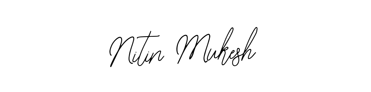 How to make Nitin Mukesh signature? Bearetta-2O07w is a professional autograph style. Create handwritten signature for Nitin Mukesh name. Nitin Mukesh signature style 12 images and pictures png