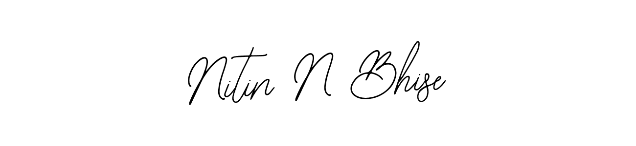 Make a beautiful signature design for name Nitin N Bhise. Use this online signature maker to create a handwritten signature for free. Nitin N Bhise signature style 12 images and pictures png