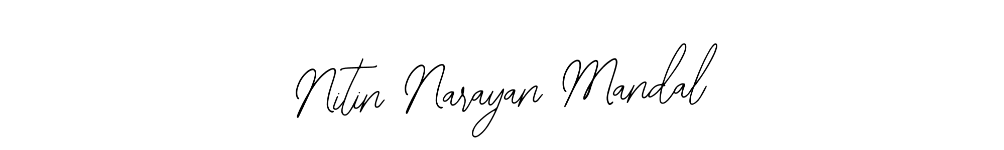 Bearetta-2O07w is a professional signature style that is perfect for those who want to add a touch of class to their signature. It is also a great choice for those who want to make their signature more unique. Get Nitin Narayan Mandal name to fancy signature for free. Nitin Narayan Mandal signature style 12 images and pictures png