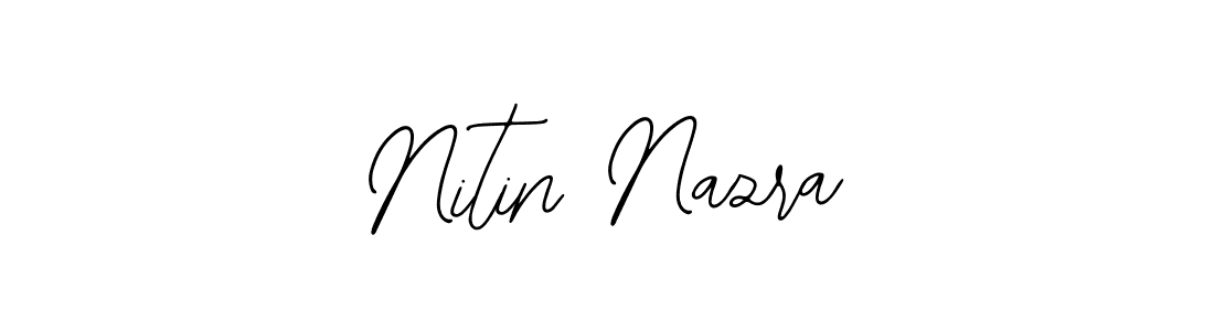 Use a signature maker to create a handwritten signature online. With this signature software, you can design (Bearetta-2O07w) your own signature for name Nitin Nazra. Nitin Nazra signature style 12 images and pictures png
