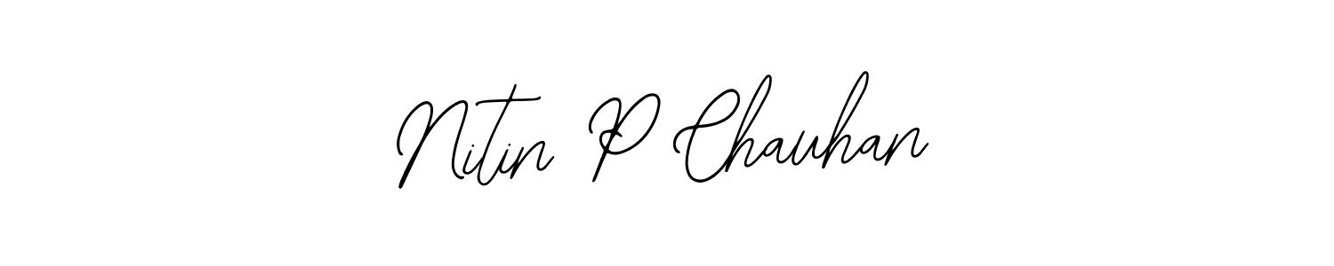 Also we have Nitin P Chauhan name is the best signature style. Create professional handwritten signature collection using Bearetta-2O07w autograph style. Nitin P Chauhan signature style 12 images and pictures png