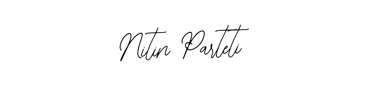 The best way (Bearetta-2O07w) to make a short signature is to pick only two or three words in your name. The name Nitin Parteti include a total of six letters. For converting this name. Nitin Parteti signature style 12 images and pictures png