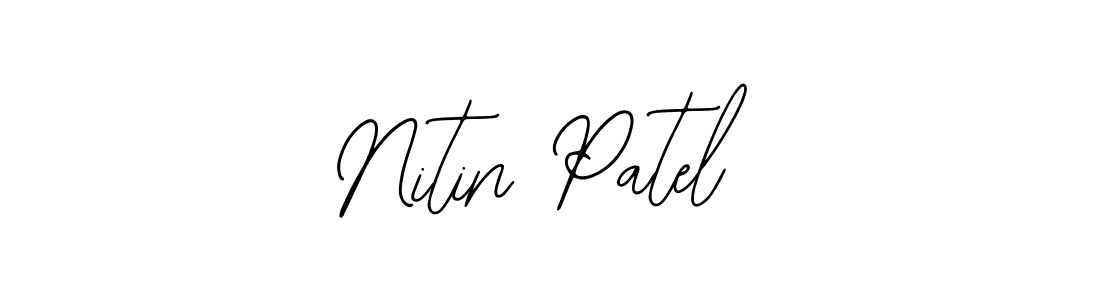 How to make Nitin Patel name signature. Use Bearetta-2O07w style for creating short signs online. This is the latest handwritten sign. Nitin Patel signature style 12 images and pictures png