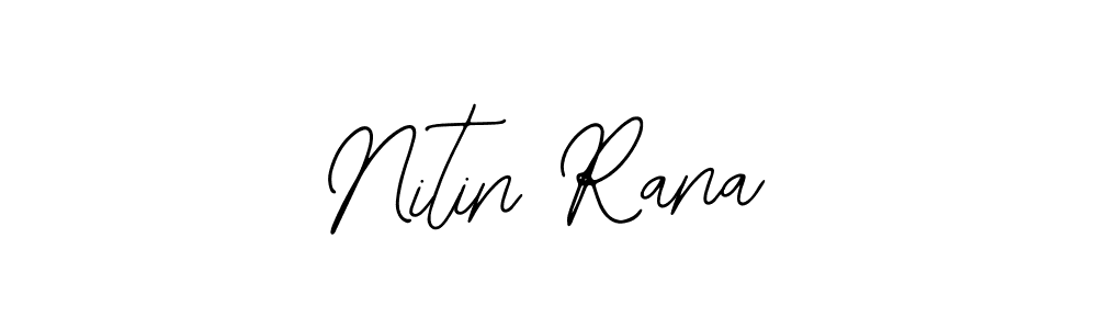Use a signature maker to create a handwritten signature online. With this signature software, you can design (Bearetta-2O07w) your own signature for name Nitin Rana. Nitin Rana signature style 12 images and pictures png