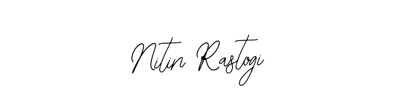 You should practise on your own different ways (Bearetta-2O07w) to write your name (Nitin Rastogi) in signature. don't let someone else do it for you. Nitin Rastogi signature style 12 images and pictures png