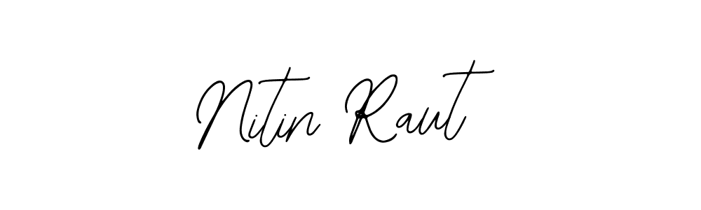 How to make Nitin Raut name signature. Use Bearetta-2O07w style for creating short signs online. This is the latest handwritten sign. Nitin Raut signature style 12 images and pictures png