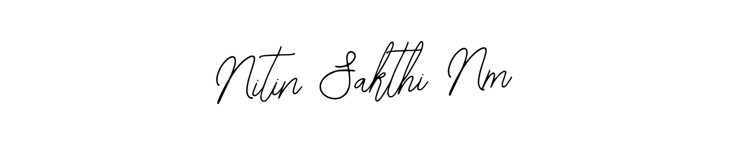 Make a beautiful signature design for name Nitin Sakthi Nm. With this signature (Bearetta-2O07w) style, you can create a handwritten signature for free. Nitin Sakthi Nm signature style 12 images and pictures png