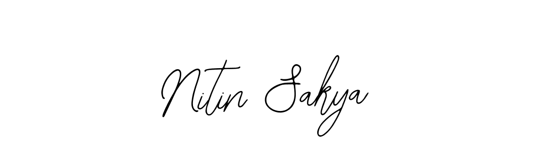 Similarly Bearetta-2O07w is the best handwritten signature design. Signature creator online .You can use it as an online autograph creator for name Nitin Sakya. Nitin Sakya signature style 12 images and pictures png